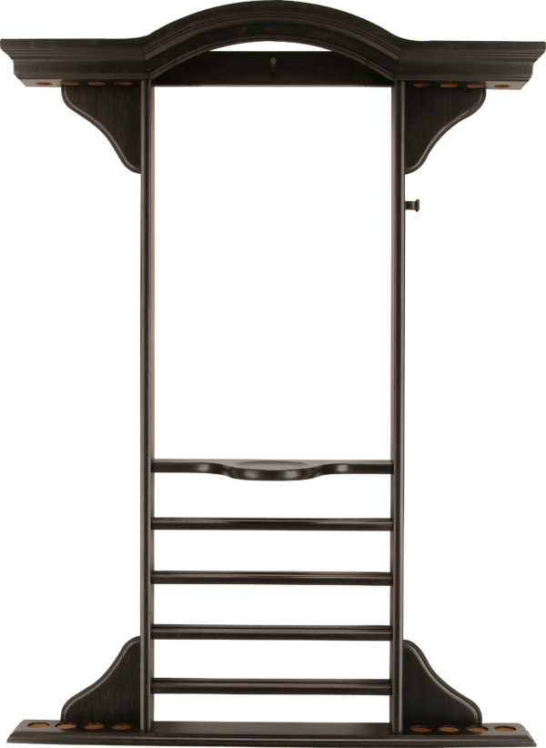 Deluxe 8 Cue Wall Rack - Midnight